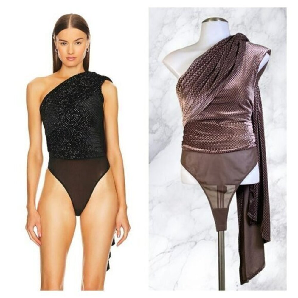 Michael Costello xREVOLVE Lana Bodysuit - Chocolate